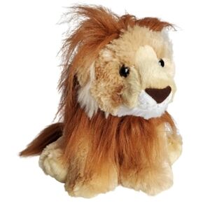 Aurora World Destination Nation Golden Brown Furry Lion Stuffed Animal 12 Inch
